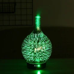 AROMATERAPIA 7 LED 3D UMIDIFICATORE DIFFUSORE AROMI CASA UFFICIO HYTC008