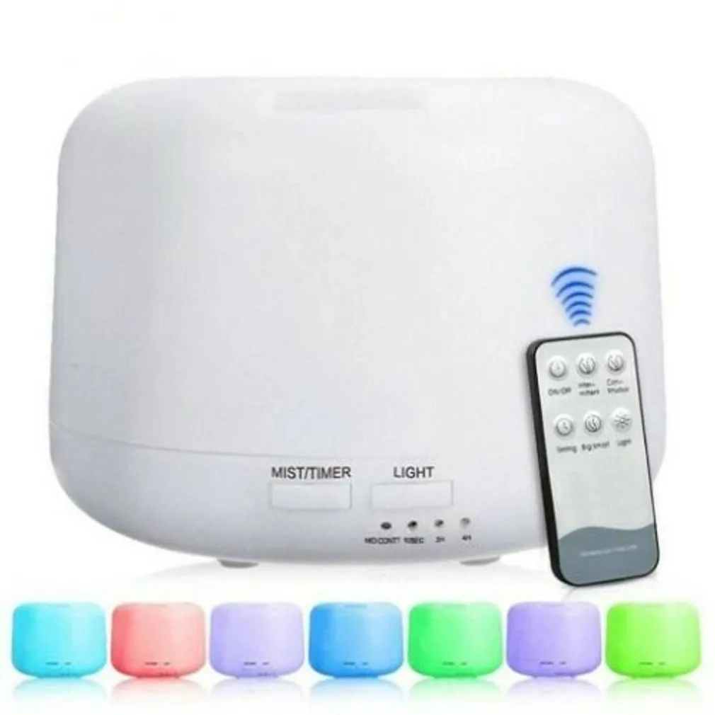 AROMATERAPIA OLI ESSENZIALI UMIDIFICATORE AD ULTRASUONI DEPURATORE + TELECOMANDO