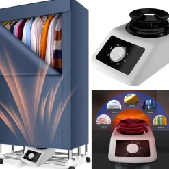 ASCIUGABIANCHERA ELETTRICO ARMADIO ASCIUGATRICE STENDINO BIANCHERIA ARIA 1100W