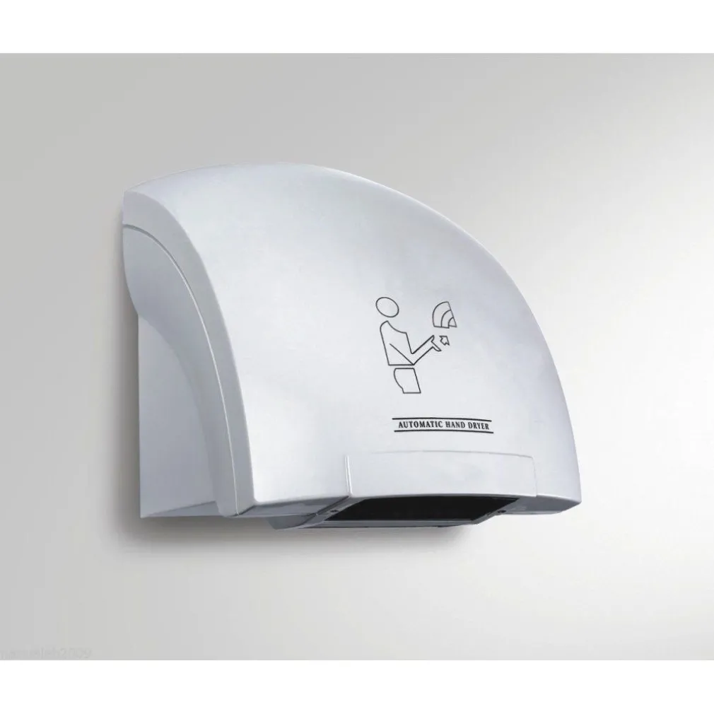 ASCIUGAMANI AUTOMATICO ELETTRICO AD ARIA CALDA FOTOCELLULA PARETE MURO PER HOTEL