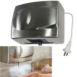 ASCIUGAMANI AUTOMATICO ELETTRICO ARIA CALDA FOTOCELLULA PARETE PER HOTEL 1500W