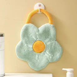 ASCIUGAMANO A FIORE MORBIDO CORDINO PORTATILE ASSORBENTE PER BAGNO CUCINA BAMBINI 10776