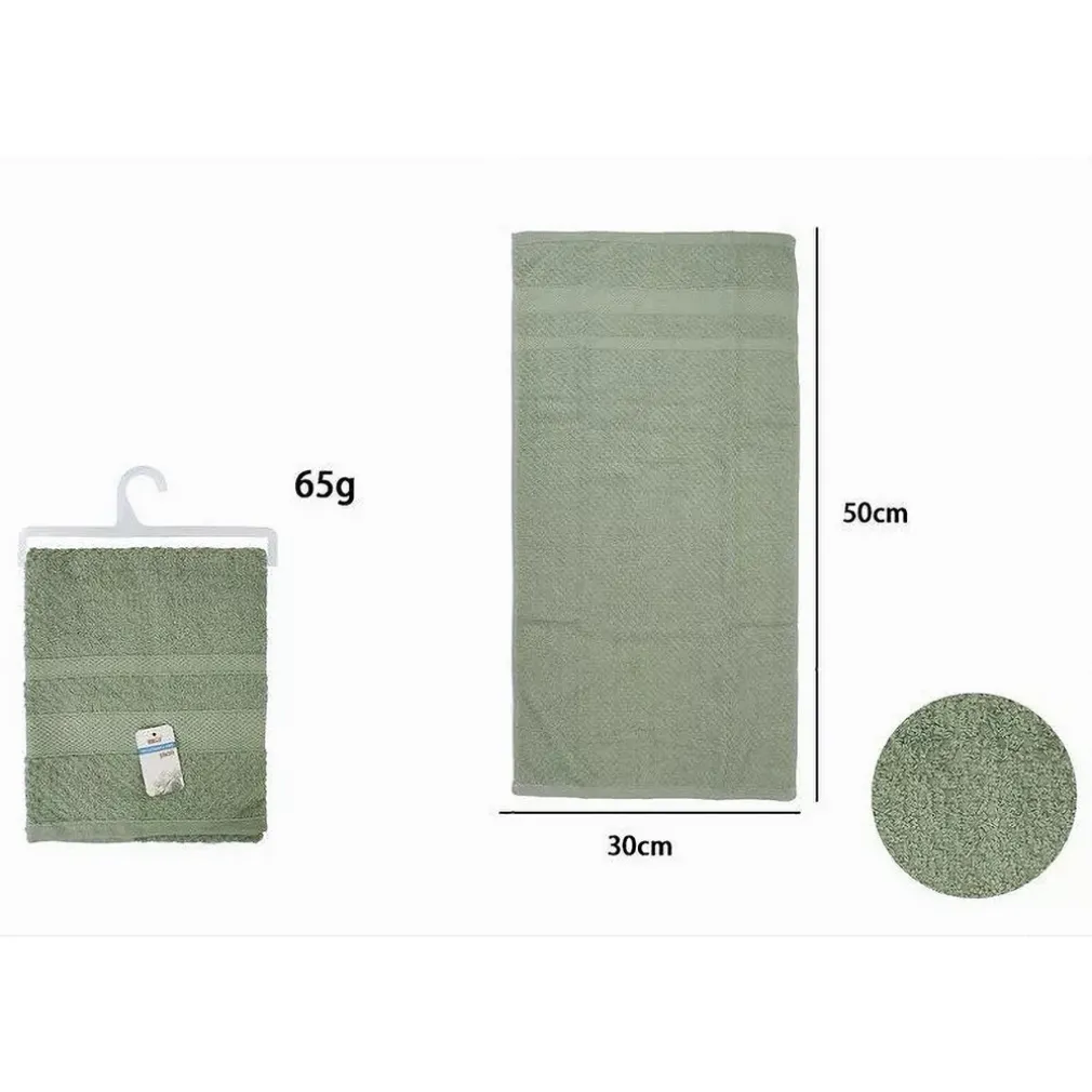 ASCIUGAMANO DA BAGNO OSPITE IN COTONE MORBIDA 30 X 50 CM 65GR COLORE VERDE 79490