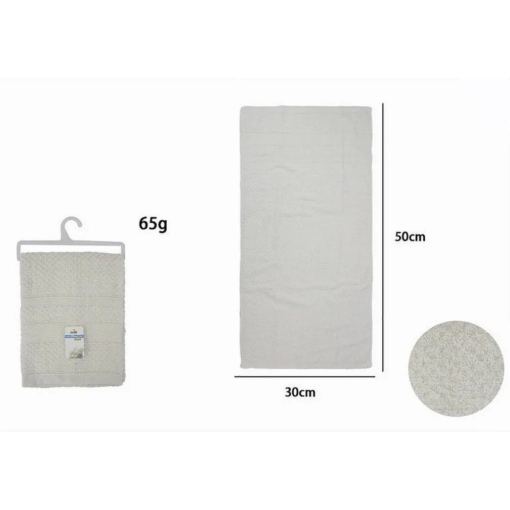 ASCIUGAMANO DA BAGNO OSPITE IN COTONE MORBIDA 30 X 50CM 65GR COLORE BIANCA 79484