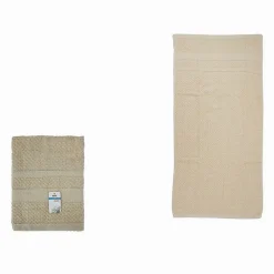 ASCIUGAMANO DA BAGNO OSPITE IN COTONE MORBIDA 30 X 50 CM 65GR COLORE BEIGE 79493