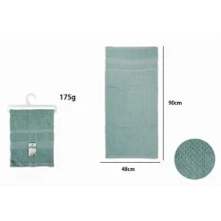 ASCIUGAMANO DA BAGNO VISO IN COTONE MORBIDA 48X90 CM 175GR COLORE CELESTE 79497