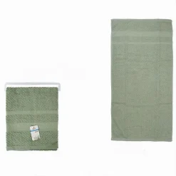 ASCIUGAMANO DA BAGNO VISO IN COTONE MORBIDA 48 X 90 CM 175 GR COLORE VERDE 79491