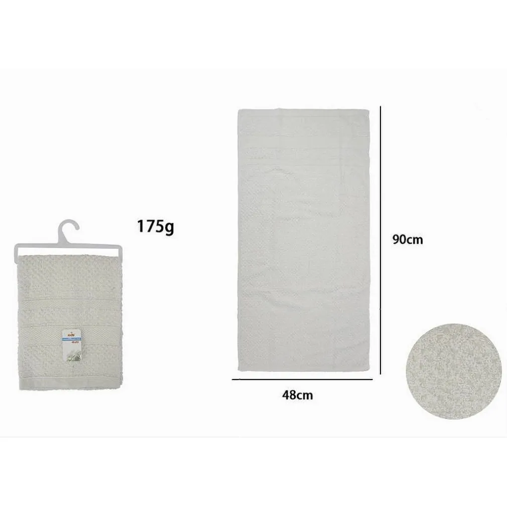ASCIUGAMANO DA BAGNO VISO IN COTONE MORBIDA 48 X 90 CM 175GR COLORE BIANCA 79485