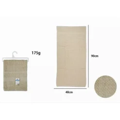 ASCIUGAMANO DA BAGNO VISO IN COTONE MORBIDA 48 X 90 CM 175 GR COLORE BEIGE 79494