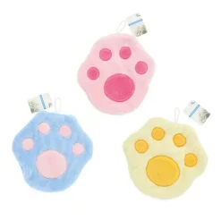 ASCIUGAMANO MORBIDO CON IMPRONTA GATTO DA APPENDERE BAGNO BAMBINI PULIZIA CASA 10777