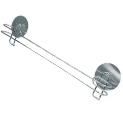 ASTA BARRA PORTA ASCIUGAMANI 45 CM MONTAGGIO A PARETE BAGNO CON BIADESIVO 79845
