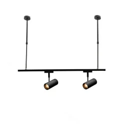 ASTA REGOLABILE PER FARETTI A BINARIO ELETTRICO STAFFA ILLUMINAZIONE 20CM T-20CM