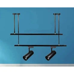 ASTA REGOLABILE PER FARETTI A BINARIO ELETTRICO STAFFA ILLUMINAZIONE 20CM T-20CM