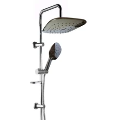 ASTA SALISCENDI CROMATA COLONNA DOCCIA SOFFIONE FISSO DOCCETTA SALISCENDI 9001V2