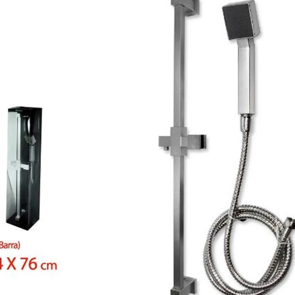 ASTA SALISCENDI CROMATO PER DOCCIA SOFFIONE DOCCETTA 1 GETTO LACCIO 1,5MT