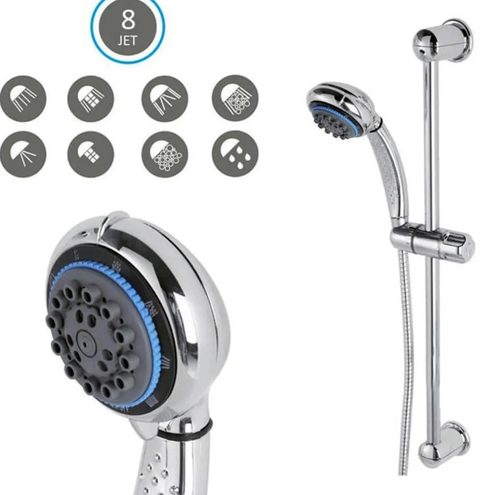 ASTA SALISCENDI DOCCIA CON DOCCETTA REGOLABILE E PORTASAPONE - PRATIKO 510