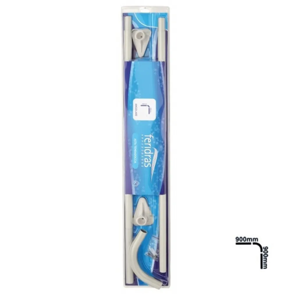 ASTA TELAIO PER TENDA ANGOLARE 90 X 90 CM PER DOCCIA BAGNO DIAMETRO 22 MM BIANCA