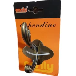 ATTACCAPANNI APPENDI ABITI ASCIUGAMANI PARETE OTTONE ANTICO 1 POSTO APPENDIN