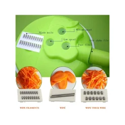 ATTREZZO CUCINA MULTIFUNZIONE AFFETTA FRUTTA VERDURA TAGLIA TRITA FOOD CUTTING