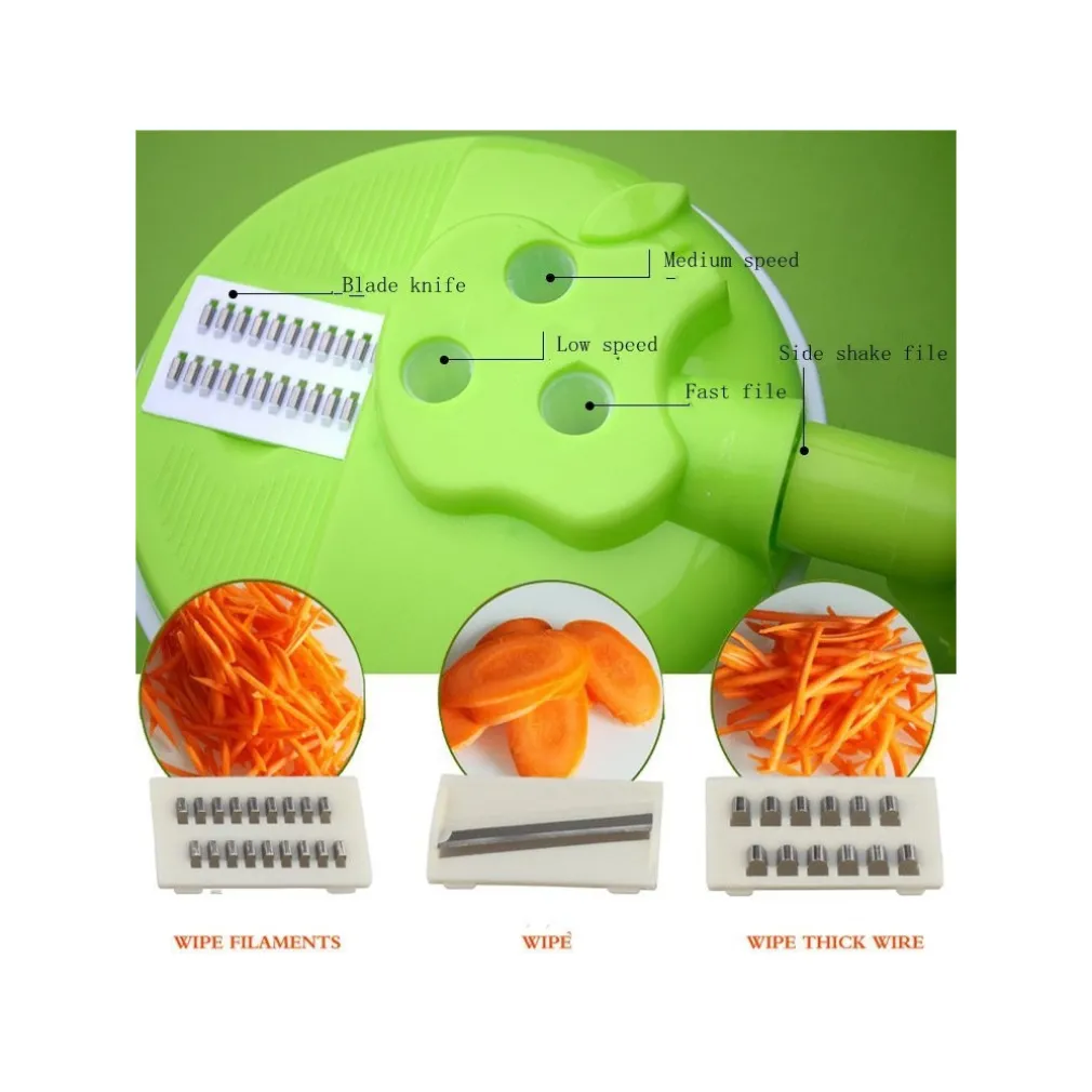 ATTREZZO CUCINA MULTIFUNZIONE AFFETTA FRUTTA VERDURA TAGLIA TRITA FOOD CUTTING