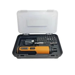 AVVITATORE MINI CACCIAVITE ELETTRICO CORDLESS 3.6V 4NM 2 LED 26 INSERTI P800119