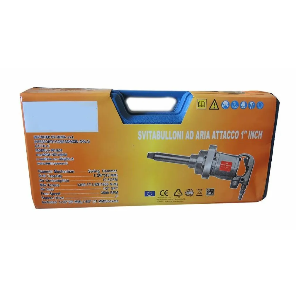 AVVITATORE PNEUMATICO 1'' ARIA COMPRESSA PISTOLA SVITABULLONI CAMION BUS TRATTORI