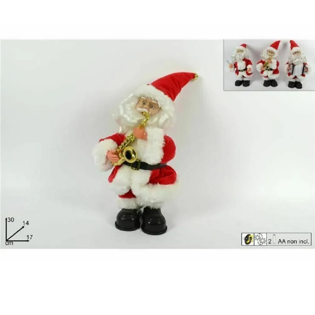BABBO NATALE CON MUSICA MOVIMENTO DECORAZIONE NATALE 17X30X14CM VARI MODELLI