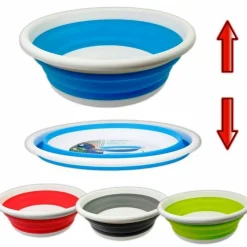 BACINELLA SECCHIO PIEGHEVOLE SALVASPAZIO 38CM ROTONDO CASA GIARDINO IN PLASTICA