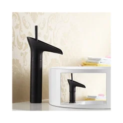 BAGNO LAVANDINO BIDET LAVABO MISCELATORE RUBINETTO OTTONE NERO ANTICO CASCATA