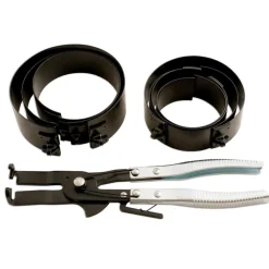 BANDA DI SERRAGGIO ANELLO PISTONE PINZA ANELLI RASCHIA OLIO KIT 7 PZ 73-111MM