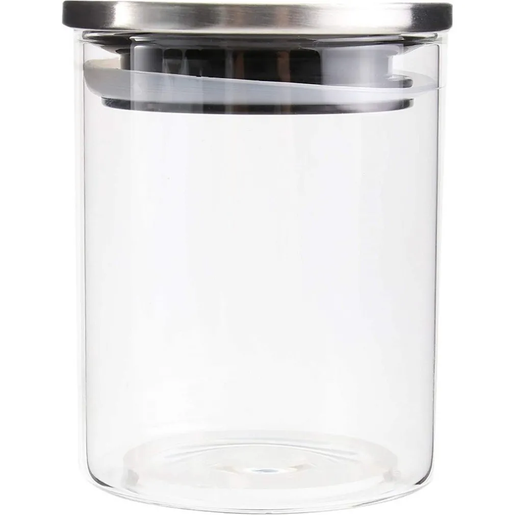 BARATTOLO 1250 ML SOTTOVUOTO ALIMENTI IN VETRO TRASPARENTE CEREALI SNACK CUCINA