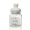 BARATTOLO CONTENITORE IN VETRO DECORO ROMANTIC VINTAGE HOME 300 ML 8X14CM 759376