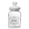 BARATTOLO CONTENITORE IN VETRO DECORO ROMANTIC VINTAGE HOME 1000ML 11X2CM 759352