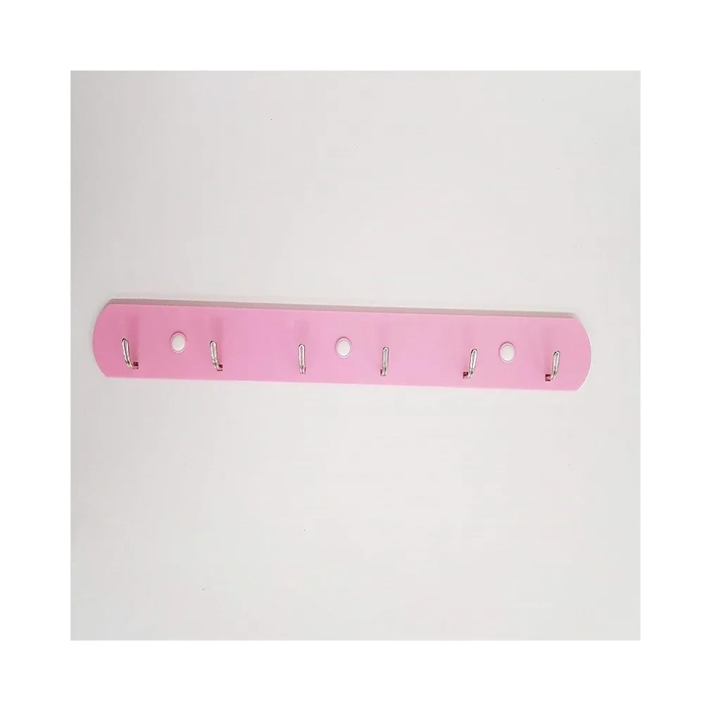 BARRA 6 GANCI ACCIAIO 2.0KG ADESIVA APPENDINI PLASTICA APPENDIABITI CUCINA