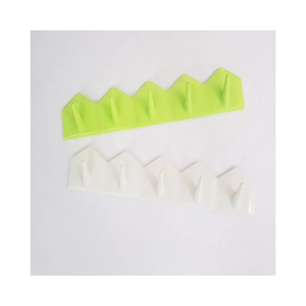 BARRA 5 GANCI 2.0KG ZIG ZAG ADESIVA APPENDINI PLASTICA APPENDIABITI BAMBINI CUCINA