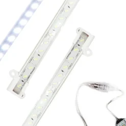 BARRA CON PROFILO IN ALLUMINIO PER INTERNO DA 1 METRO CON STRISCIA RIGIDA A LED