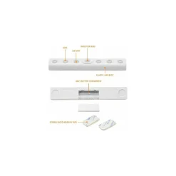 BARRA LED CON SENSORE DI MOVIMENTO PER CORRIDOIO ARMADI CASSETTI A BATTERIE 8010