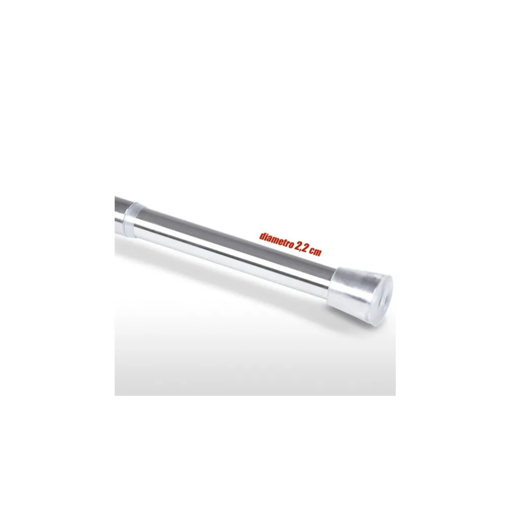 BARRA TELESCOPICA PER TENDA DA DOCCIA 70 CM FINO A 120 CM ALLUMINIO CROMATO