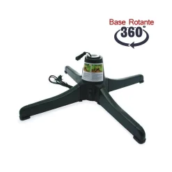 BASE GIREVOLE PER ALBERO DI NATALE CON ATTACCO PER LUCI ROTANTE 360°
