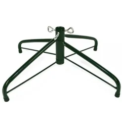 BASE PER ALBERO DI NATALE A CROCE IN METALLO 40CM RICHIUDIBILE PIEGHEVOLE VERDE