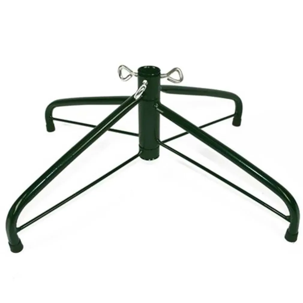 BASE PER ALBERO DI NATALE A CROCE IN METALLO 40CM RICHIUDIBILE PIEGHEVOLE VERDE