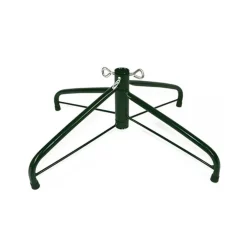 BASE PER ALBERO DI NATALE A CROCE IN METALLO 45CM RICHIUDIBILE PIEGHEVOLE VERDE
