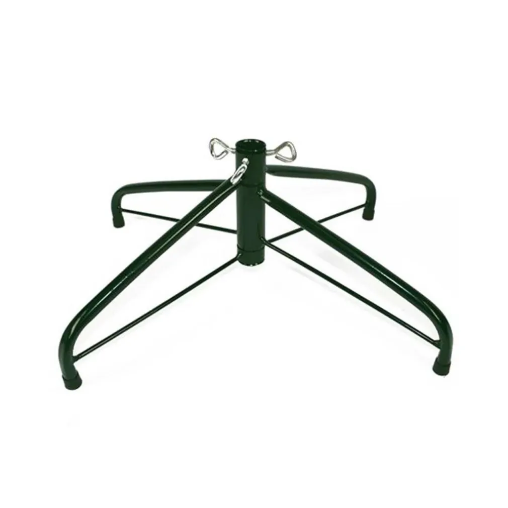 BASE PER ALBERO DI NATALE A CROCE IN METALLO 45CM RICHIUDIBILE PIEGHEVOLE VERDE