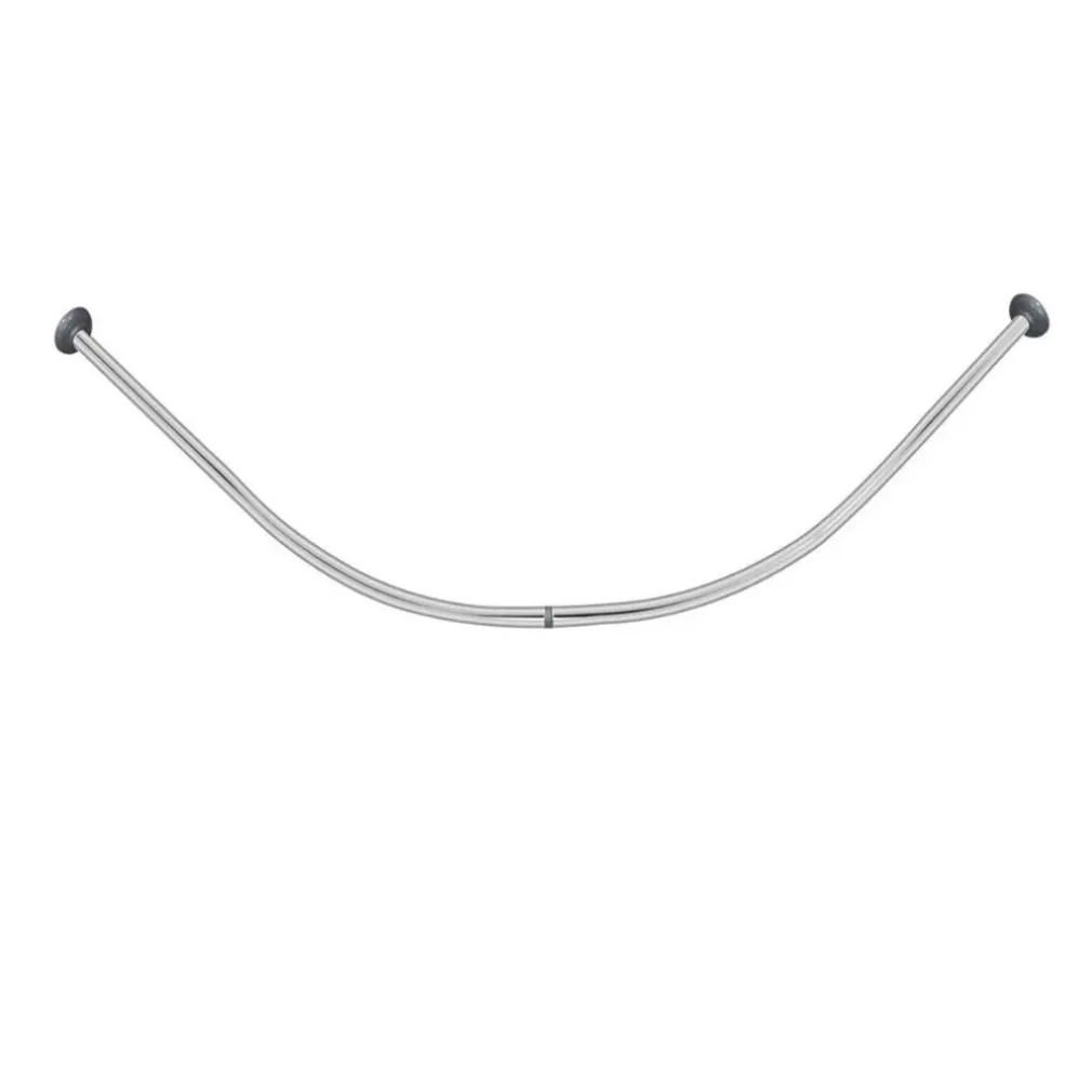 BASTONE ASTA PER TENDA DOCCIA BARRA CURVA ANGOLARE CROMATA 90 X 90CM BAGNO 59802