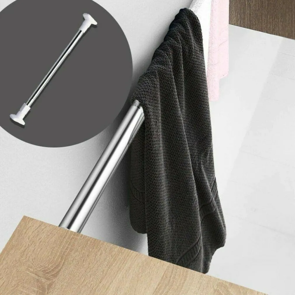 BASTONE ASTA TENDA DOCCIA BARRA TELESCOPICA DA 160 CM A 300 CM IN ACCIAIO