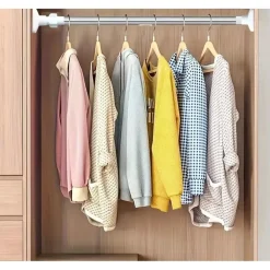 BASTONE SILVER ESTENSIBILE ASTA APPENDIABITI TENDE REGOLABILE DA 140-260CM 59410