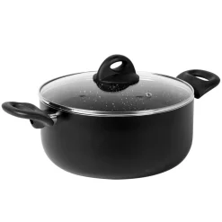 BATTERIA DI PENTOLE PADELLE DA 8PZ ANTIADERENTI IN ALLUMINIO MANICI IN BAKELITE INDUZIONE