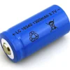 BATTERIA LC 16340 CR 123A PILA RICARICABILE A LITIO 1300 MAH 3,7V PER SOFTAIR