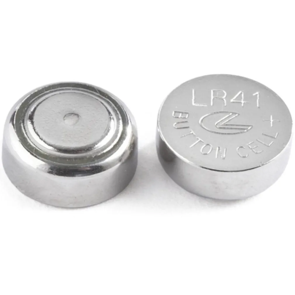 BATTERIE PILE ALKALINE LR41/G3 1.5V A BOTTONE PER OROLOGI TELECOMANDI MAXTECH LR41