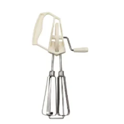 BATTI UOVA MANUALE FRUSTA SBATTITORE DOPPIA SBATTIUOVA DOLCI UTENSILE 25CM 50612